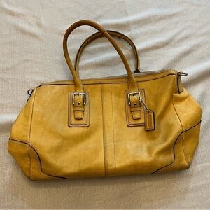 COACH Leather Hamilton Tote Sachel, Size 17.5” x 10.5”
